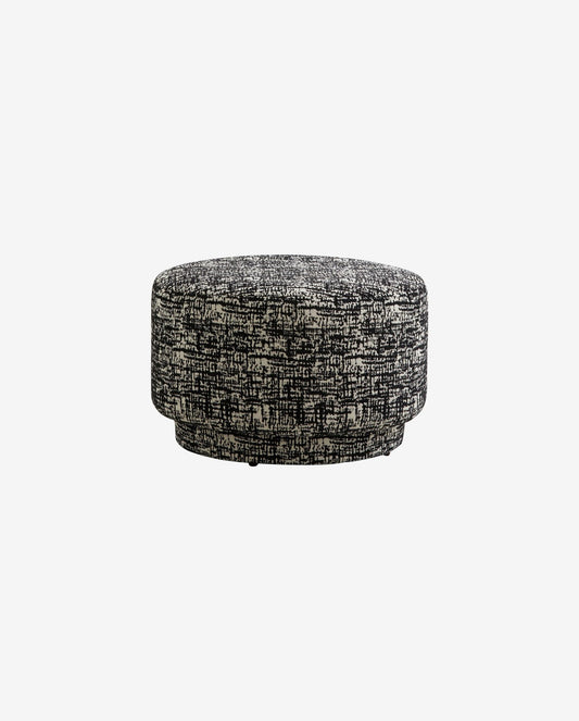 Nordal A/S BOMU pouf - black/white