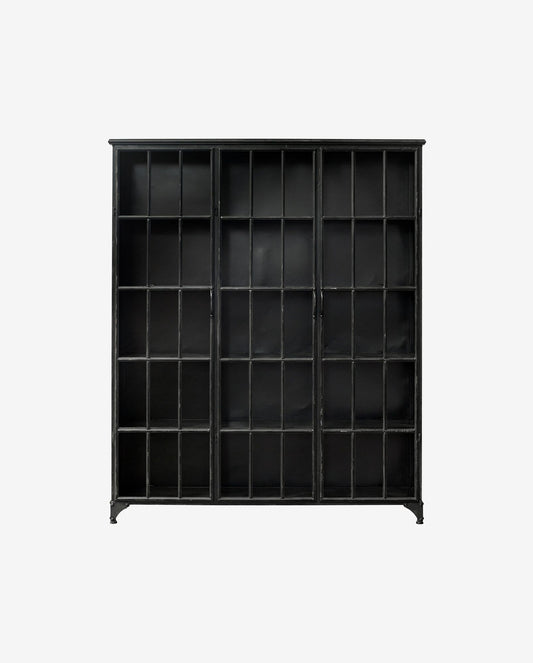 Nordal A/S DOWNTOWN cabinet, 3 doors, black