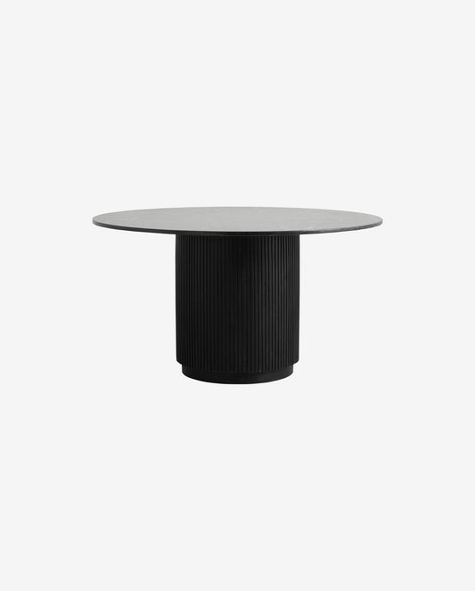 Nordal A/S ERIE round dining table - black marble top