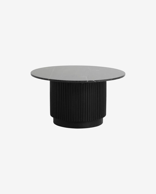 Nordal A/S ERIE round coffee table - black marble top
