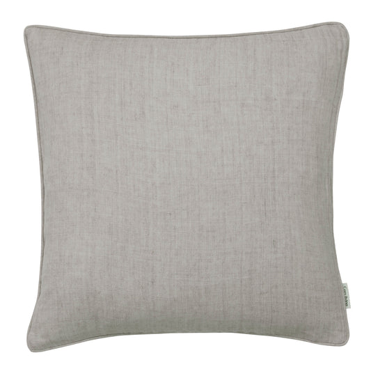 Cozy Living Luxury Light Linen Cushion Cover w. piping - DUSTY GREY