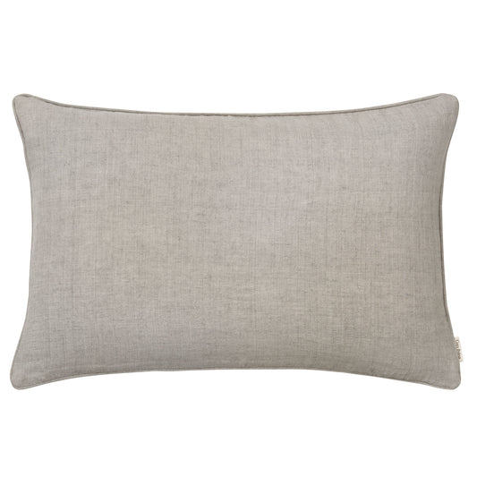 Cozy Living Luxury Light Linen Mini Gable Cushion Cover w. piping - DUSTY GREY