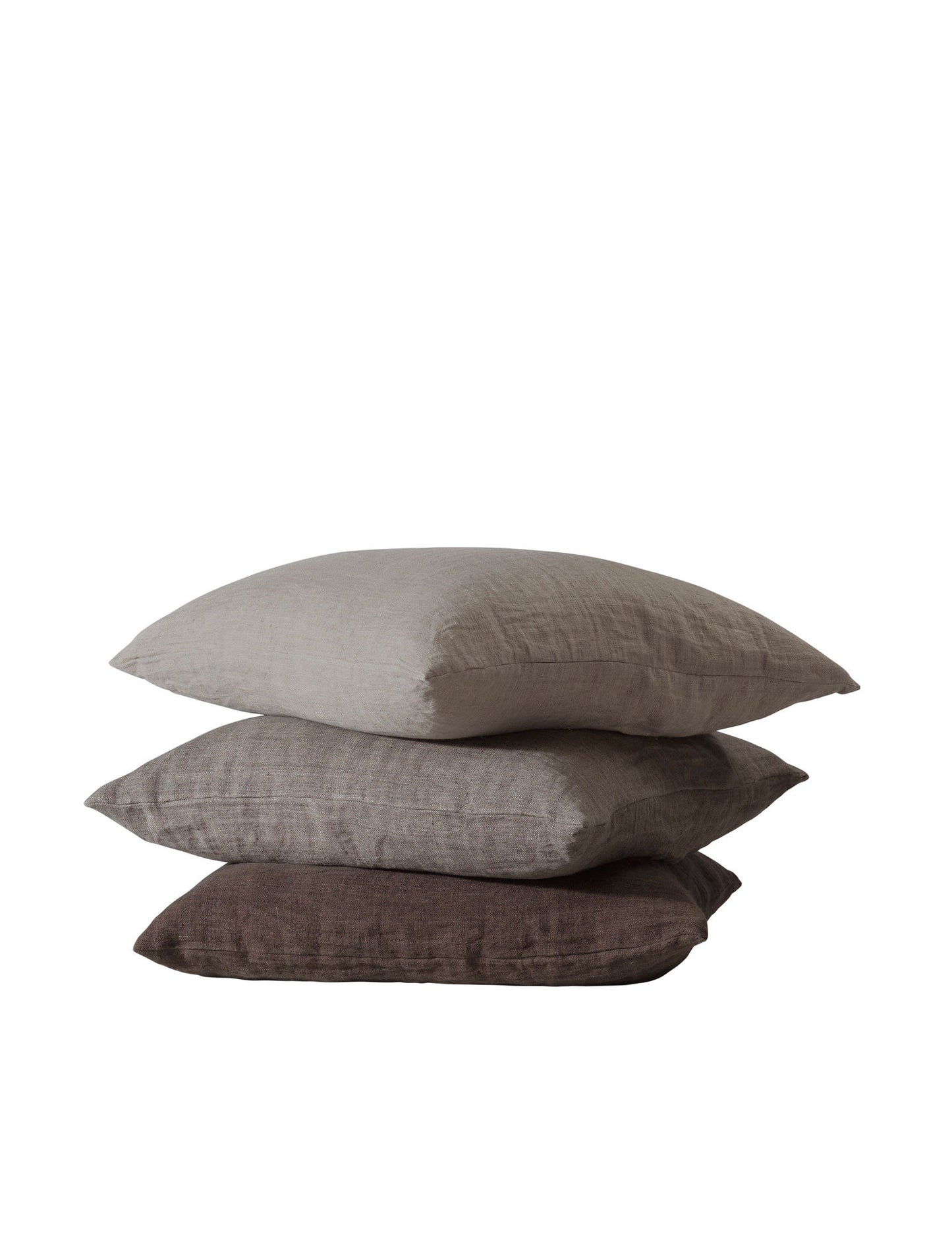 Cozy Living Luxury Light Linen Cushion Cover  - CHESTNUT