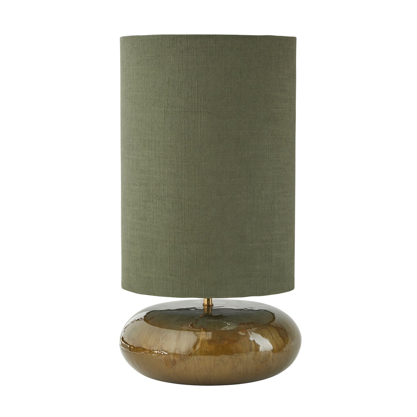 Cozy Living Senna Enamel Lamp w. shade - ARMY