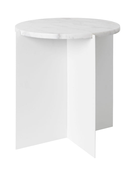 Cozy Living Lilja Marble Side Table - SNOW WHITE